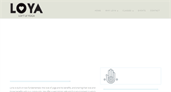 Desktop Screenshot of loyayoga.com