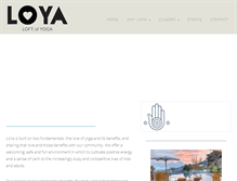 Tablet Screenshot of loyayoga.com